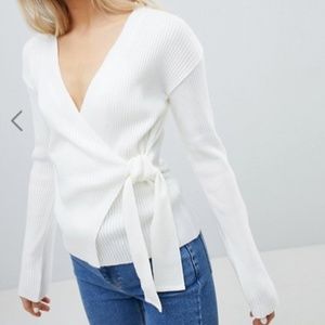Wrap Front Sweater